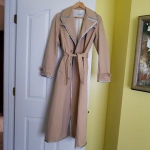 Viktor & Rolf Belted Trench w sparkly piping